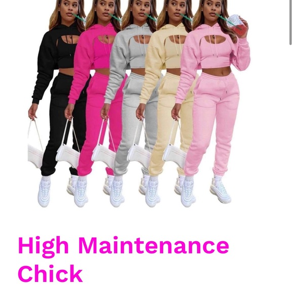 Stylish Women's Hoodie and Jogger Set - Picture 3 of 3